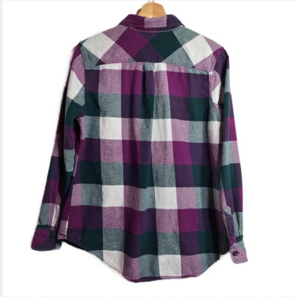 Bit & Bridle Long Sleeve Checkered  Shirt, Top Size Medium - Picture 5 of 8